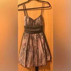 B. Smart Glittering Black and Silver Kids Dress